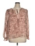 Ann Taylor LOFT 100% Polyester Paisley Pink 3/4 Sleeve Blouse Size XL - photo 1