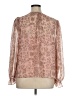 Ann Taylor LOFT 100% Polyester Paisley Pink 3/4 Sleeve Blouse Size XL - photo 2
