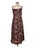 Endless Blu 100% Polyester Animal Print Brown Casual Dress Size M - photo 1