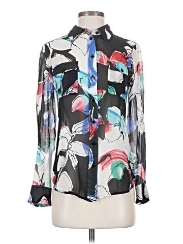 Per Se By Carlisle Long Sleeve Silk Top (view 1)