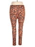 Fabletics Animal Print Orange Active Pants Size XL - photo 2