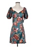 Mia Joy Floral Teal Cocktail Dress Size S - photo 1
