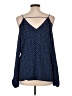 Crescent 100% Polyester Blue Sleeveless Blouse Size L - photo 2