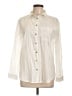Primark 100% Cotton Ivory Long Sleeve Button-Down Shirt Size 10 - photo 1