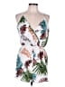 Shein 100% Polyester Tropical White Romper Size 8 - 10 - photo 1