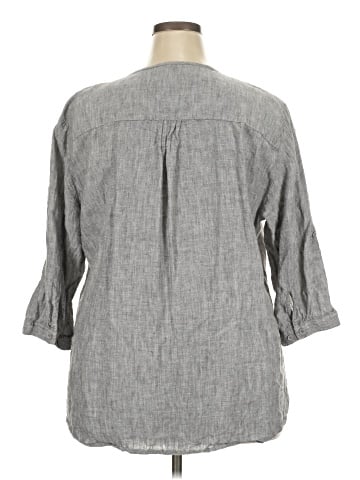 Ulla Popken 3/4 Sleeve Blouse (view 2)
