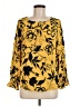 41Hawthorn 100% Polyester Yellow Long Sleeve Blouse Size M - photo 1