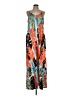 Unbranded Tropical Orange Casual Dress Size L - photo 1