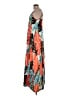 Unbranded Tropical Orange Casual Dress Size L - photo 5