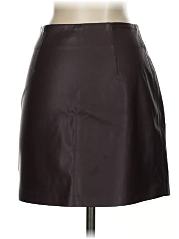 Topshop Faux Leather Skirt (view 2)