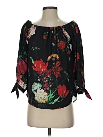 Express Outlet 3/4 Sleeve Blouse (view 1)