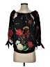Express Outlet 100% Polyester Black 3/4 Sleeve Blouse Size S - photo 1