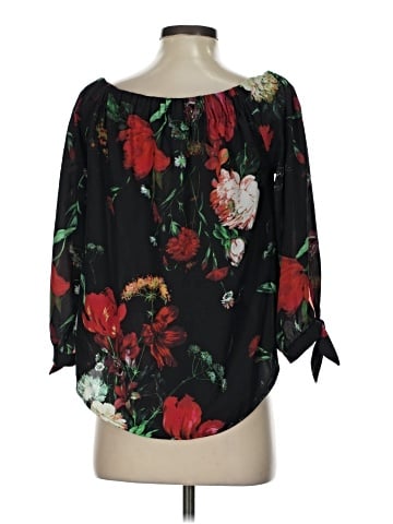 Express Outlet 3/4 Sleeve Blouse (view 2)