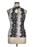 Eye Candy Silver Sleeveless Blouse Size XL - photo 1
