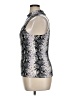 Eye Candy Silver Sleeveless Blouse Size XL - photo 5