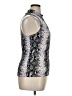 Eye Candy Silver Sleeveless Blouse Size XL - photo 4