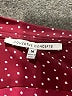 Collective Concepts 100% Polyester Polka Dots Burgundy 3/4 Sleeve Blouse Size M - photo 7