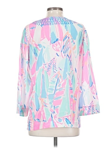 Lilly Pulitzer 3/4 Sleeve Silk Top (view 2)