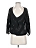 Max Studio 100% Polyester Black 3/4 Sleeve Blouse Size S - photo 1