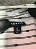 Torrid Stripes Silver Short Sleeve Button-Down Shirt Size 4X Plus (4) - photo 8