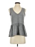 Truly Madly Deeply Gray Sleeveless Top Size S - photo 1