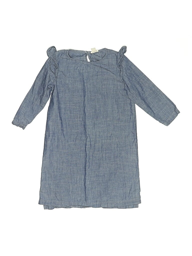 Pre-owned Crewcuts Outlet Kids' Dress In Blue