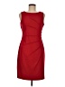 Calvin Klein Solid Red Cocktail Dress Size 8 - photo 1