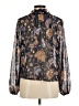 Tamara H. 100% Polyester Brown Long Sleeve Blouse Size M - photo 2
