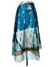 Assorted Brands 100% Silk Paisley Blue Teal Silk Skirt Size S (estimated) - photo 1