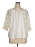 Shein Curve Ivory 3/4 Sleeve Blouse Size 14 Plus (1) - photo 1