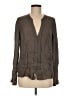 Vince. 100% Silk Brown Long Sleeve Silk Top Size M - photo 1