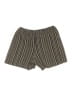 Mode 100% Polyester Stripes Gold Shorts Size M - photo 2