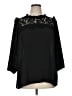 City Chic 100% Polyester Black 3/4 Sleeve Blouse Size 14 Plus (XS) - photo 1