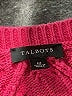 Talbots 100% Cotton Chevron-herringbone Pink Pullover Sweater Size M - photo 7