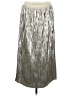 Ted Baker London 100% Polyester Metallic Silver Casual Skirt Size 4 (1) - photo 1