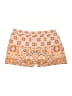 BCBGMAXAZRIA 100% Polyester Paisley Orange Tan Shorts Size L - photo 1