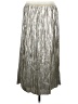 Ted Baker London 100% Polyester Metallic Silver Casual Skirt Size 4 (1) - photo 2