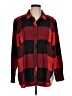 Athleta Plaid Red Long Sleeve Button-Down Shirt Size L - photo 1