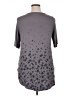 Torrid Stars Gray 3/4 Sleeve T-Shirt Size 1X Plus (1) - photo 2