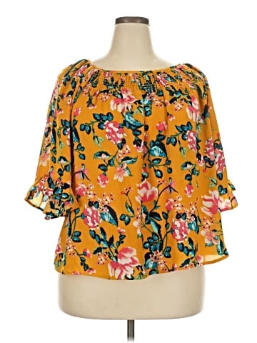Living Doll 3/4 Sleeve Blouse (view 1)