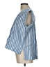 Lands' End 100% Linen Blue Short Sleeve Top Size 12 (petite) - photo 5