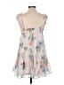 Shein 100% Polyester Floral White Casual Dress Size 6 - photo 2