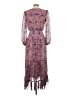 Saloni 100% Silk Paisley Purple Casual Dress Size 4 - photo 2