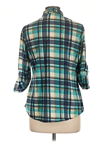 Eden & Olivia 3/4 Sleeve Button-Down Shirt (view 2)