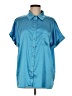 She + Sky Blue Short Sleeve Blouse Size M - photo 1