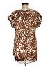 Ellen Tracy 100% Polyester Brown Short Sleeve Blouse Size M - photo 2