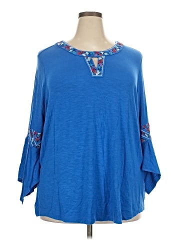 Democracy 3/4 Sleeve Blouse (view 1)