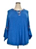 Democracy Blue 3/4 Sleeve Blouse Size 3X - photo 1