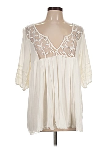 Rain 3/4 Sleeve Blouse (view 1)