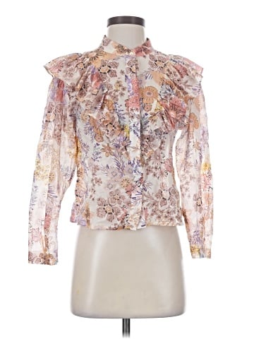Olivaceous Long Sleeve Blouse (view 1)